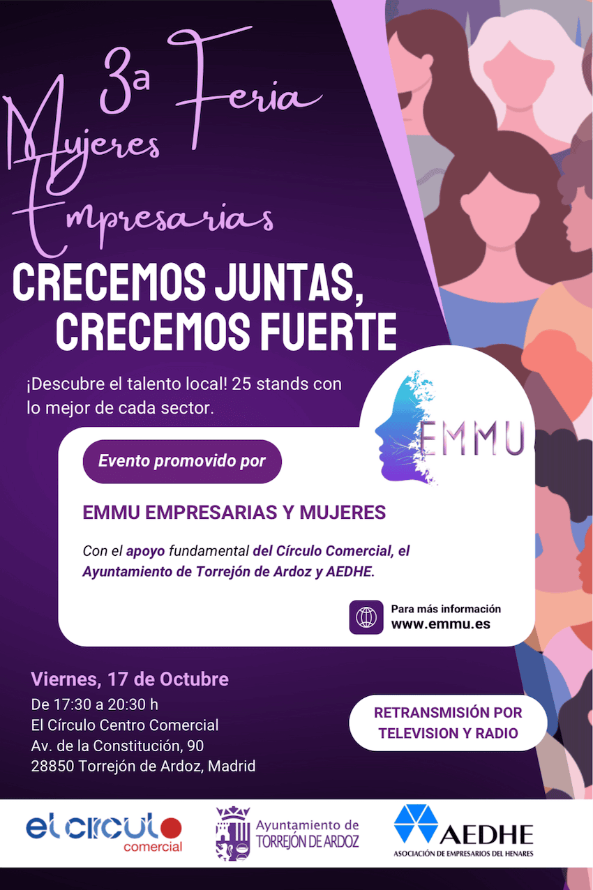 Ven a conocerme en persona este viernes en la Feria de Mujeres Empresarias